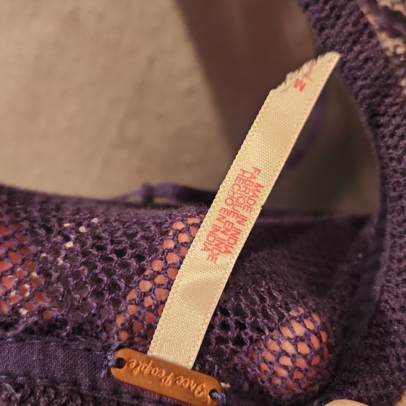 Free People No Matter What Paisley Paisley Cotton Oversized Top | Medium - Picture 11 of 13